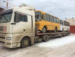 Фото перевозки автобусов методом полной погрузки