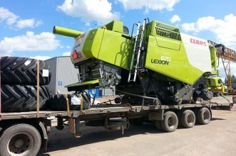 Фото эвакуации комбайна с места стоянки